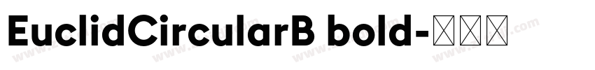 EuclidCircularB bold字体转换